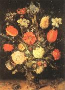 BRUEGHEL, Jan the Elder Flowers gy oil on canvas